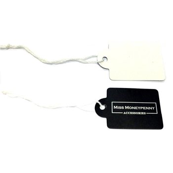ETIQUETA PARA JÓIAS Miss Moneypenny - Dim. 3x2,5 cm (100 un.)