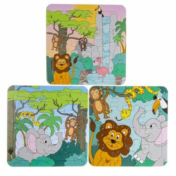 Mix Puzzles da Selva (14x14cm) - Pack Económico 50 unidades