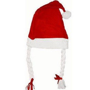 GORRO DE NATAL COM TRANÇAS (12 un.)