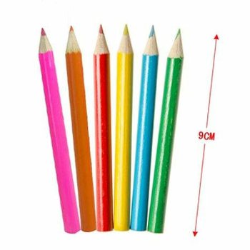 Conjunto de 6 L&aacute;pis de Cor 'Meninas'