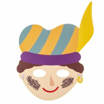 SINTERKLAAS - M&Aacute;SCARAS DE S&Atilde;O NICOLAU E PIET EM ESPUMA (48 un.)