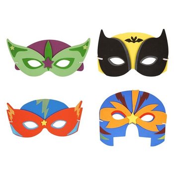 Sortido de Máscaras de Super-heróis em Espuma (24 un.)