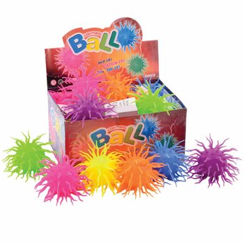 BOLAS PUFFER COM ESPIGÕES LUMINOSAS EM EXPOSITOR (24 un.)