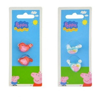 Conjuntos de 2 anéis infantis Peppa Pig (24 un.)