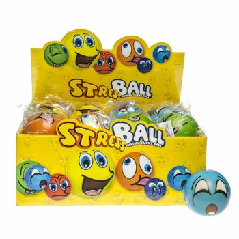 BOLAS ANTIESTRESSE SMILEY EM EXPOSITOR (24 un.)
