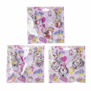 Conjunto de Colar e Brincos de Princesa (36 unidades)