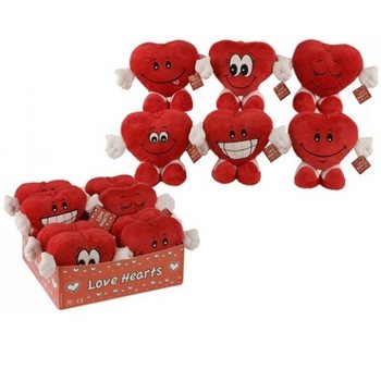 Corações de Pelúcia com Mãos e Pés (10 un.)