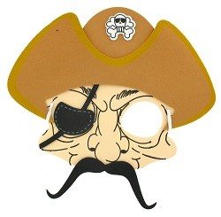 Máscara de Pirata em Espuma (12 unid.)