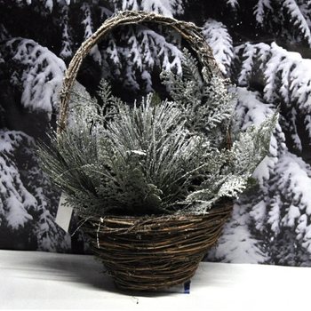 CESTA DE NATAL DE LUXO GRANDE / PENDURANTE DE PORTA (4 un.)