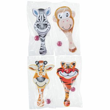 Jogo de Raquete com Bola Animais Felizes (24 un.)