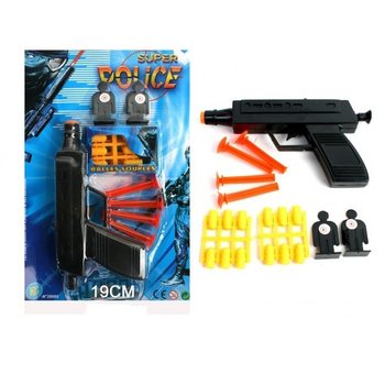 PISTOLA DE POLÍCIA COM ALVOS (24 unid.)