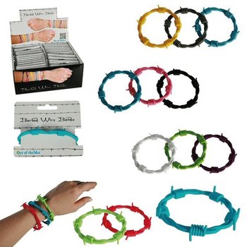 ***OFERTA BULK*** PULSEIRAS DE ARAME FARPADO EM EXPOSITOR (144 unid.)