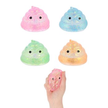 COCO SQUEEZE - COM RECHEIO SUGAR GEL GLITTER - CORES SORTIDAS - EM DISPLAY (12 un.)