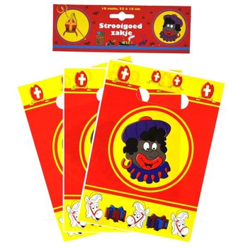 10 Sacos de guloseimas de Sinterklaas / São Nicolau 22 x 16 cm (6 unidades)