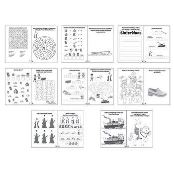 Livro de Atividades Sinterklaas (Conjunto de 48)