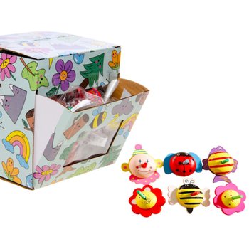 PIÕES DE MADEIRA MIX DESIGN - EM DISPLAY (30 un.)