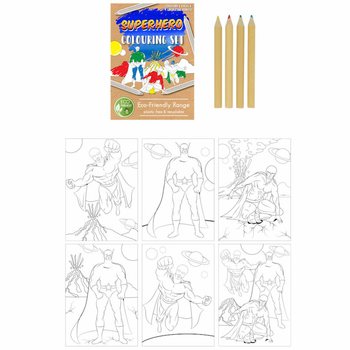 CONJUNTO DE DESENHO SUPER-HER&Oacute;I ECO FRIENDLY (25 unidades)