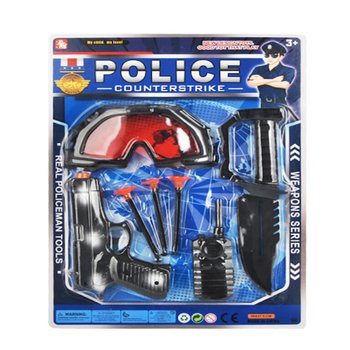 Set de Jogo de Pol&iacute;cia com &Oacute;culos e Pistola de Ventosas (6 un.)