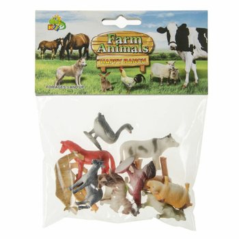 Conjunto de 12 Figuras de Animais de Quinta