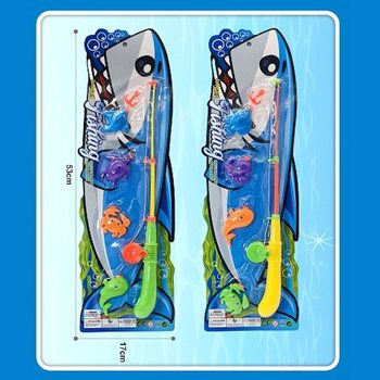 JOGO DE PESCA MAGN&Eacute;TICO EM CART&Atilde;O - 16x53x3,5 cm (12 unid.)