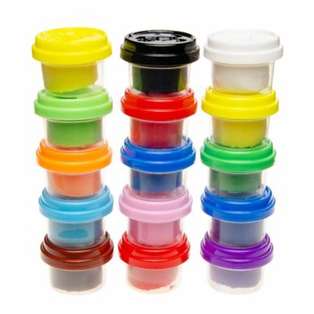 FUN DOUGH - PLASTILINA EM POTES (1 Saco de 15 un.)
