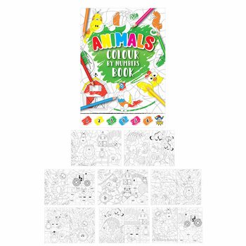 Livro de Colorir por Números - Animais (48 unidades)