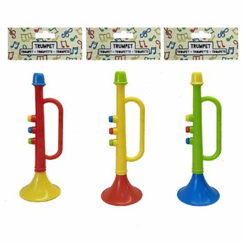 TROMBETA DE BRINQUEDO - 15 CM - CORES MISTAS (12 un.)