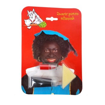 Conjunto de Maquilhagem Zwarte Piet em Cartão (6 un.)