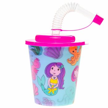 COPO DE BEBER / COPO DE GELADO COM PALHINHA – SEREIA (12 un.)