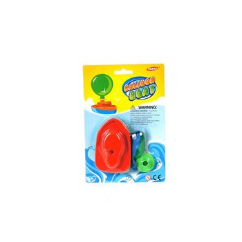 Barco de Brinquedo com Bal&atilde;o em Cart&atilde;o (6 un.)