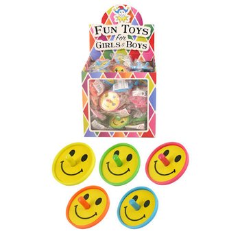 Piões Smiley em Expositor (60 un.)