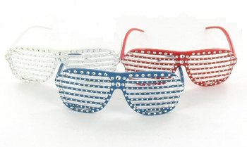 Óculos Shutter Shades com Bling Bling (10 un.)
