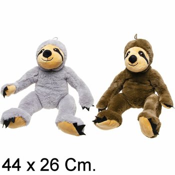 PREGUIÇA DE PELUCHE GRANDE, 44 CM - CORES MISTURADAS (6 PEÇAS)