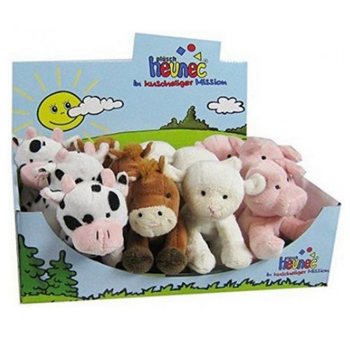 ANIMAIS DE QUINTA EM PELUCHE DE LUXO, 4 MODELOS EM EXPOSITOR (12 un.)