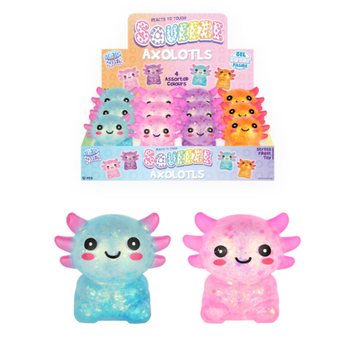 AXOLOTL SQUEEZE SQUISHY - GEL E AÇÚCAR - DISPLAY (12 un.)