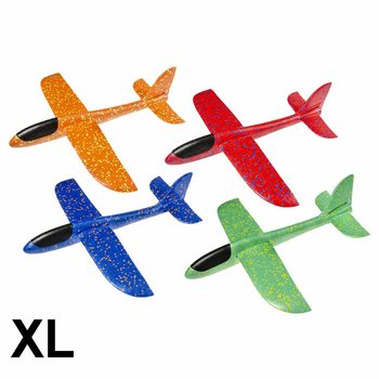 Aviões planadores XL de espuma (10 unidades)