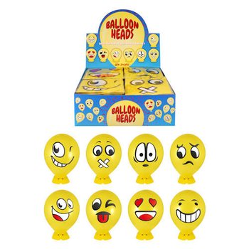 Cabeças de Balão Smileys com Suporte – Expositor de 240 un.