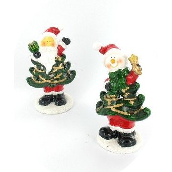 Suporte para Vela de Ch&aacute; Modelo &Aacute;rvore de Natal com Figura (4 un.)