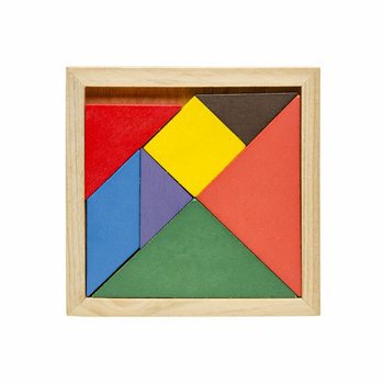 Conjunto de Puzzles Tangram de Madeira (12 unidades)