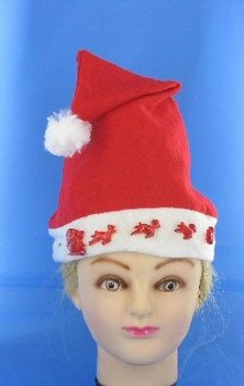 GORRO DE NATAL com TRENÓ LUMINOSO (12 un)