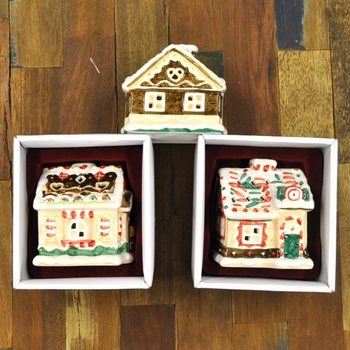 SUPORTE DE VELA CASINHA DE NATAL (3 un.)