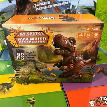 Kit de Constru&ccedil;&atilde;o de Dinossauro 3D em Caixa de Presente - Display (8 unid.)