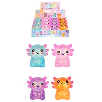 AXOLOTL SQUEEZE SQUISHY - GEL E A&Ccedil;&Uacute;CAR - DISPLAY (12 un.)