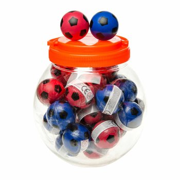 Bolas Saltitonas Futebol Ø 4,3 cm em Pote (30 un.)