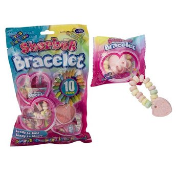 Pulseiras de Doces - Embalagem de 10 un. 12g (Lote de 12 sacos)