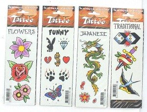 AUTOCOLANTES DE TATUAGEM (50 unid.)