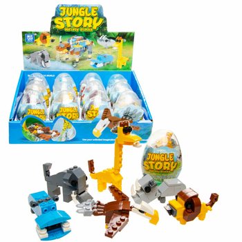 Blocos de Construção Brick em Ovo - Mix Animais da Selva (12 un.)