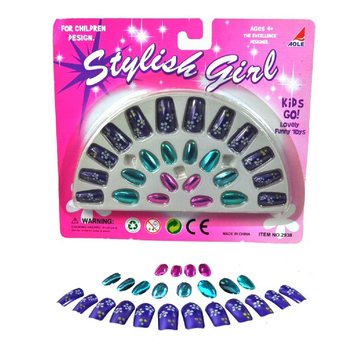 CONJUNTO DE UNHAS PARA CRIANÇAS (12 un.)