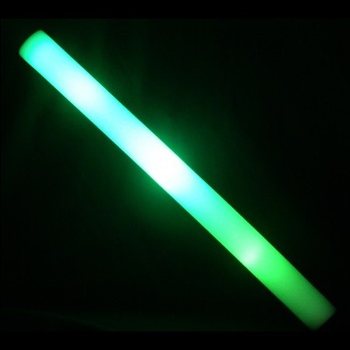 Bastão Luminoso LED de Espuma - Verde - 45 cm (17 unid.)