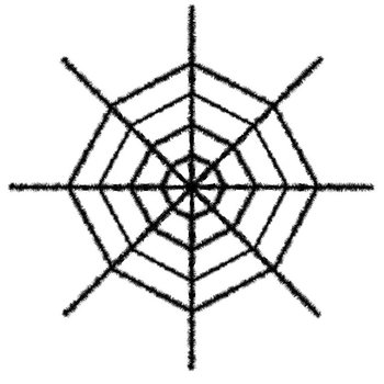 TEIA DE ARANHA GRANDE 70 CM (4 un.)